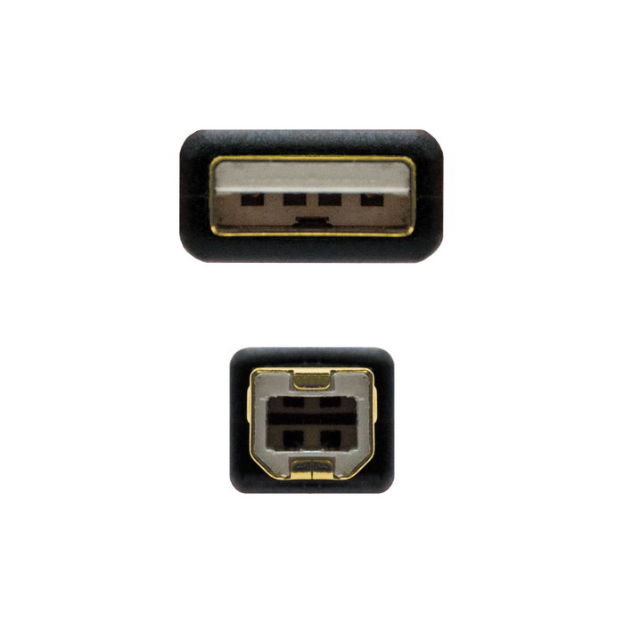 Nanocable Cable USB 2.0 para Impresora, USB A a USB B, 2m, Negro Nanocable Cable USB 2.0 para Impresora, USB A a USB B, 2m, Negro